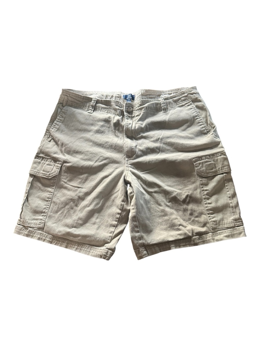 George Beige Cargo Shorts with Utility Pockets